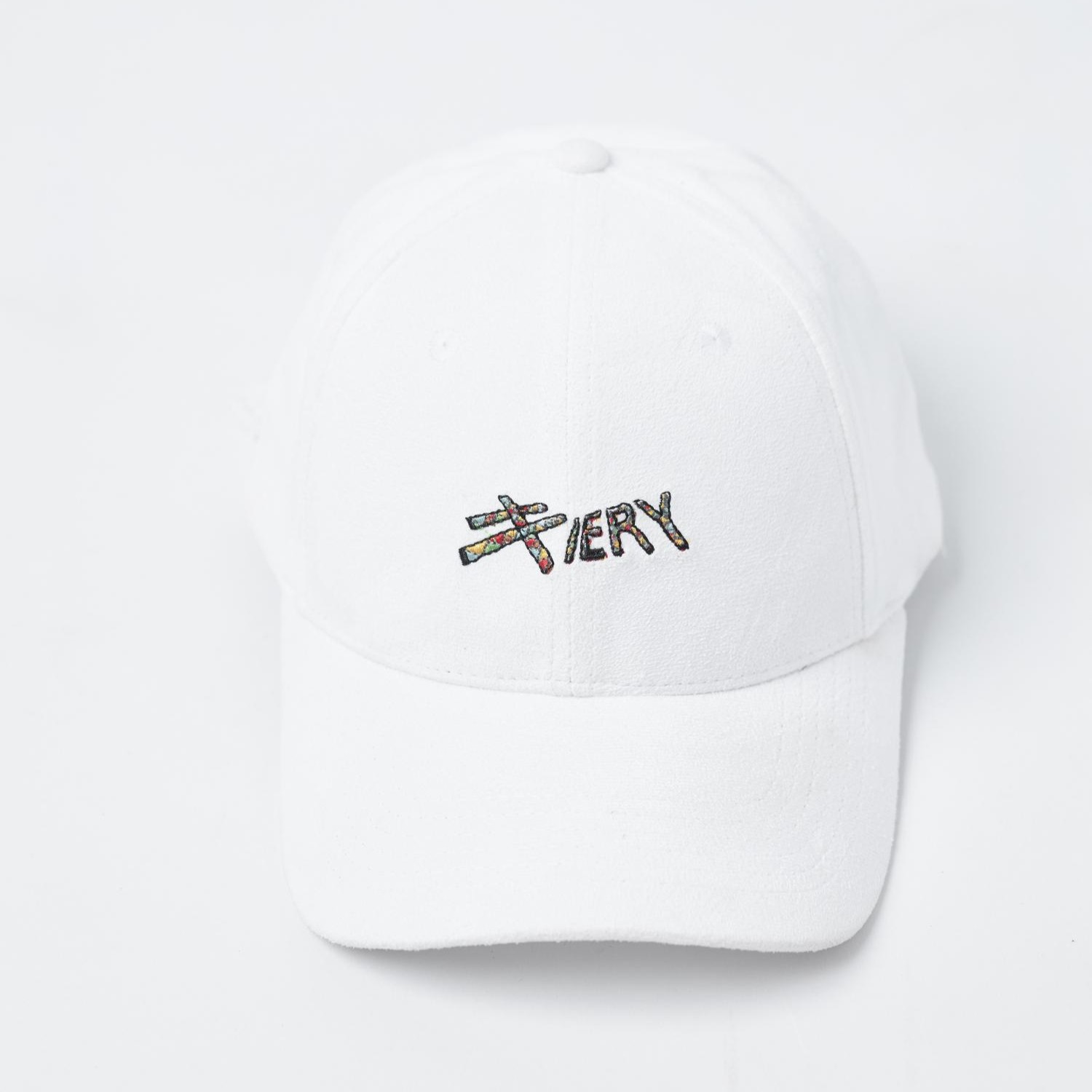 Fiery Logo Cap (White)