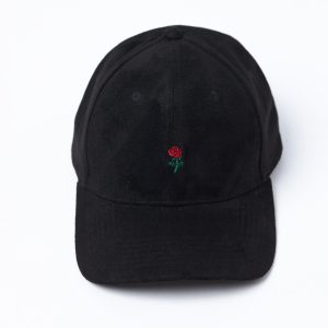 Rose Baseball Cap (Black)