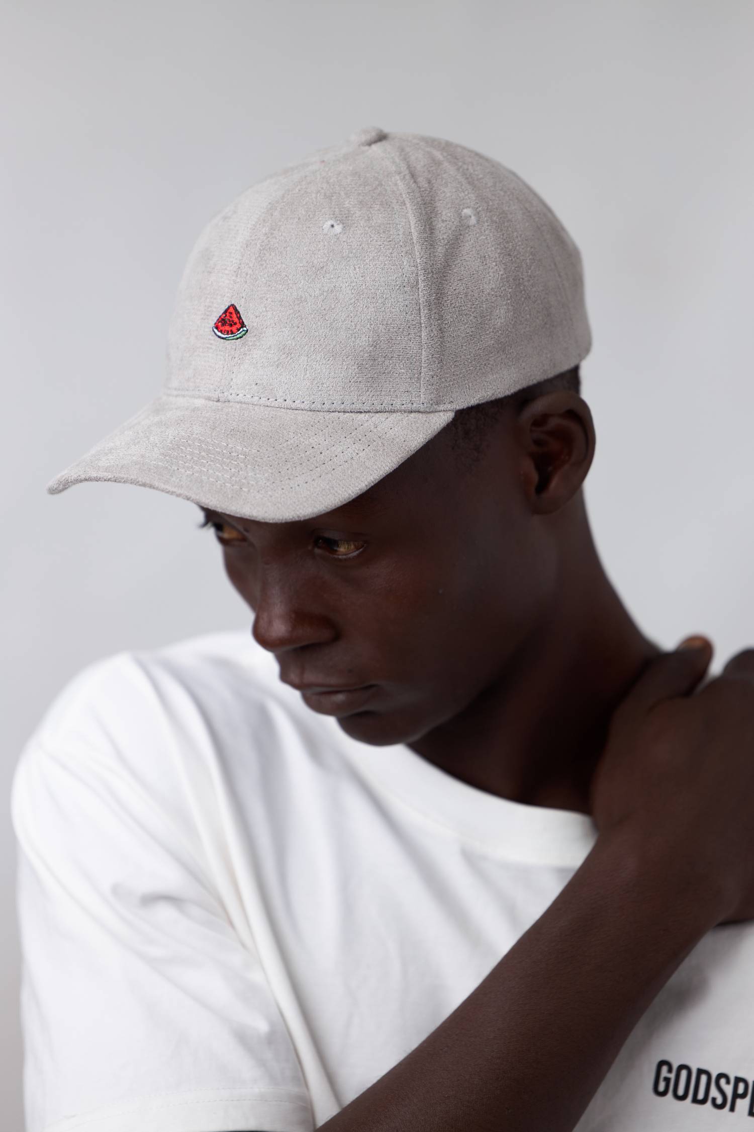Watermelon Baseball Cap (Grey) - Image 4
