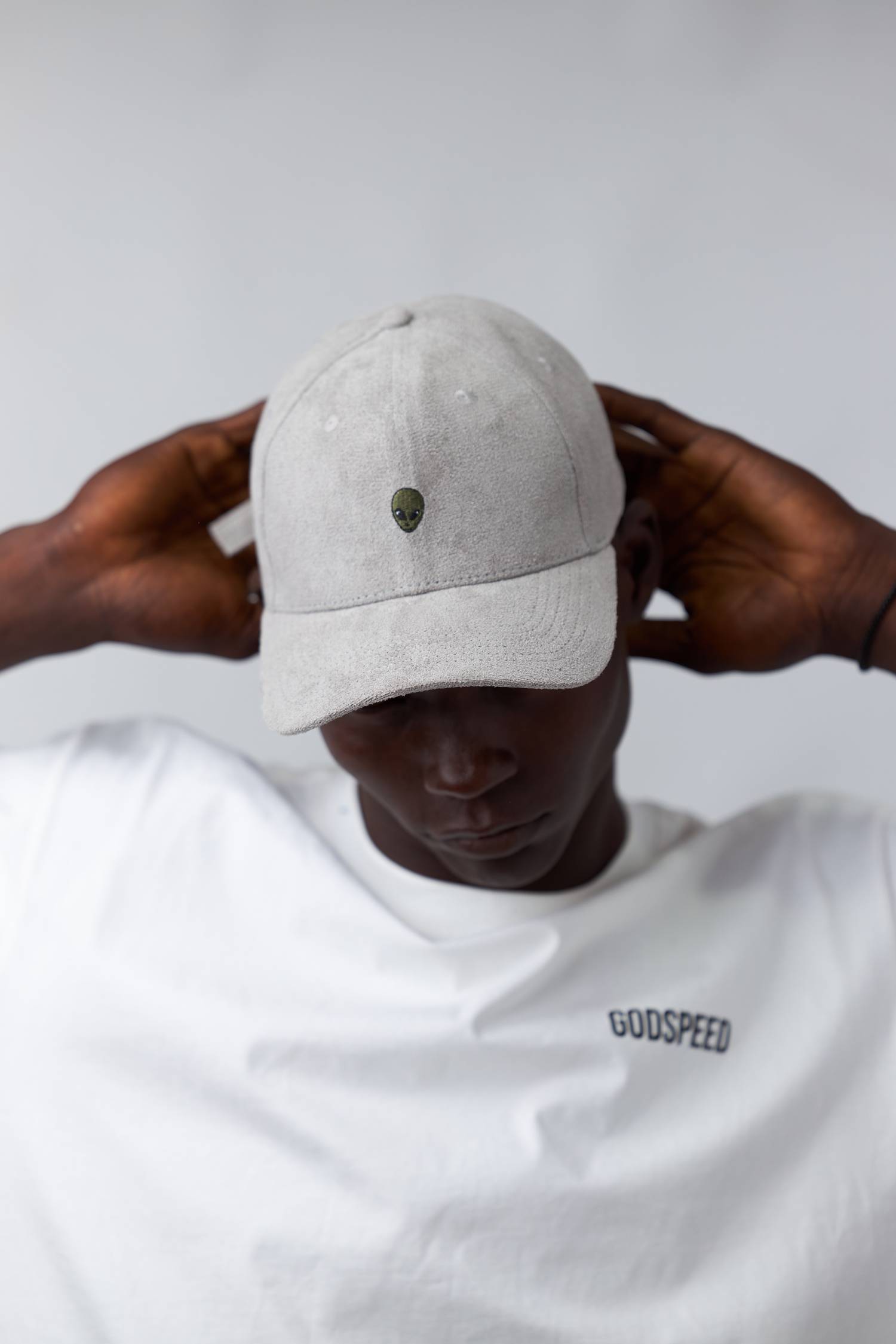 Alien Baseball Cap (Grey) - Image 4