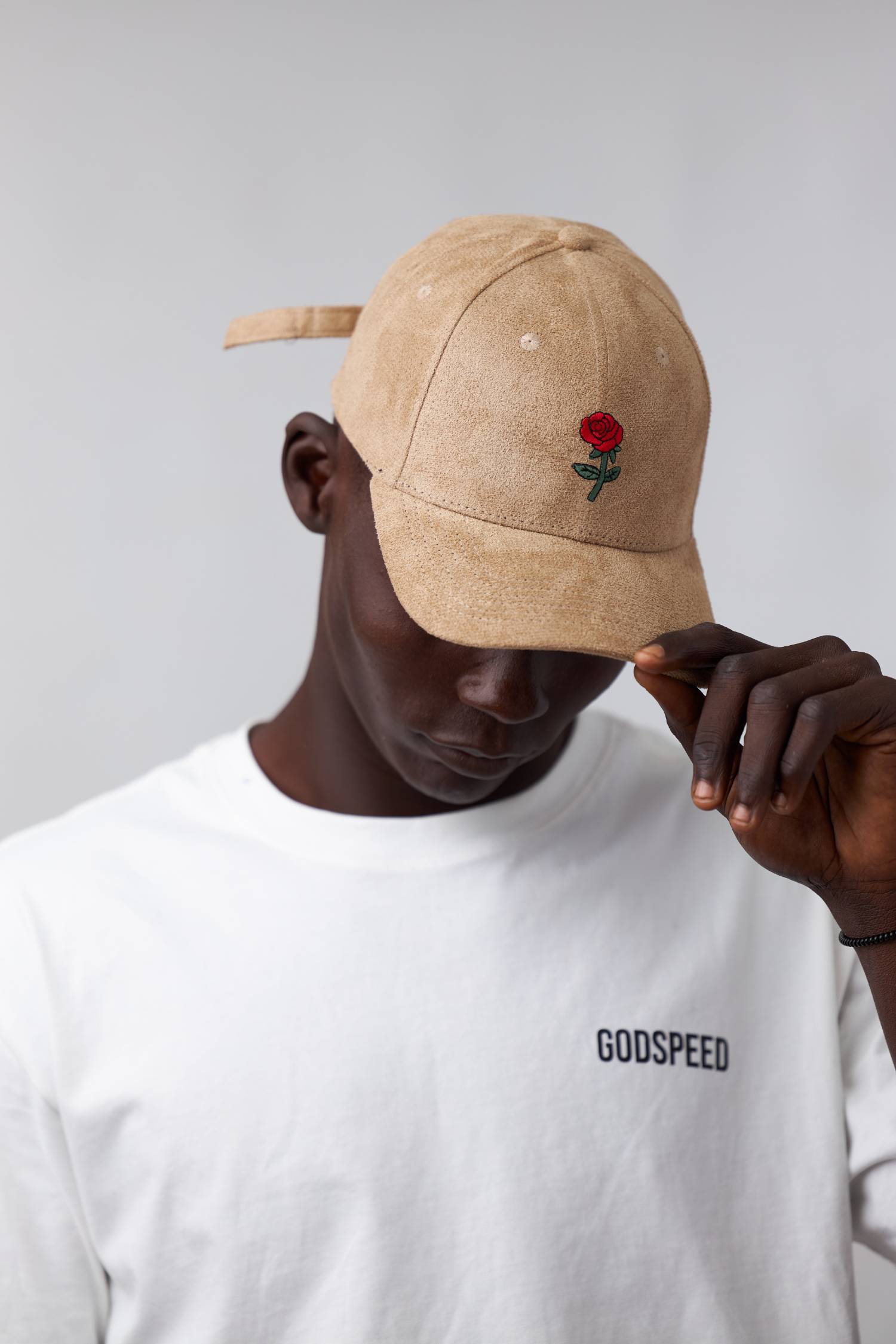Rose Baseball Cap (Brown) - Image 4