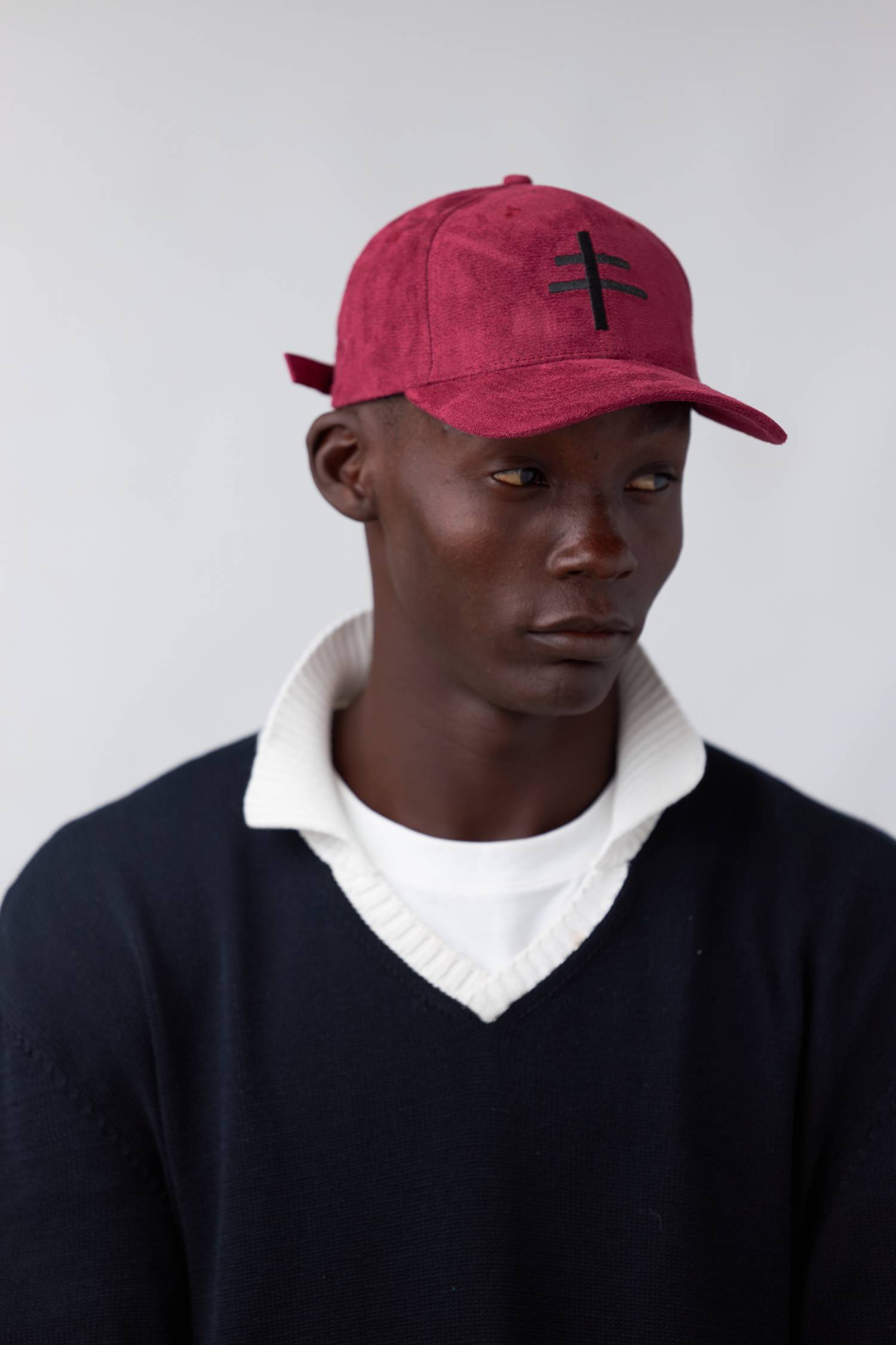 F-Logo Baseball Cap (Burgundy) - Image 4